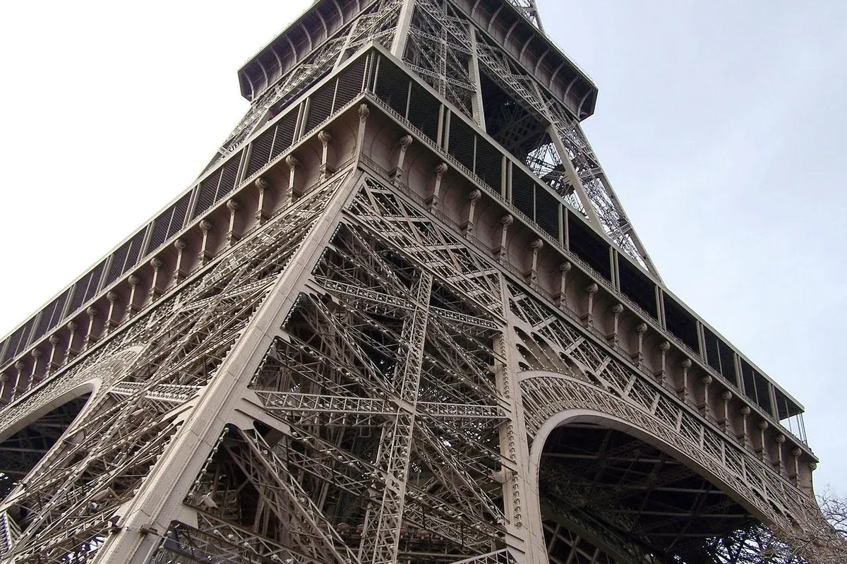 upwards photo of an iron tower